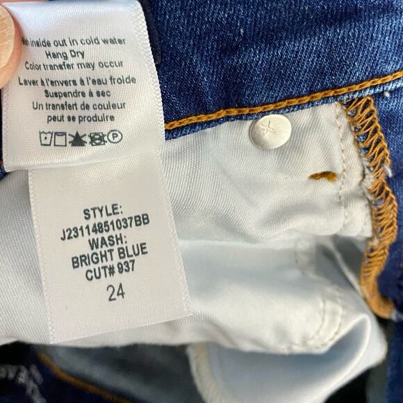 Veronica Beard Carson Ankle Flare High Rise Jeans Women’s Size 24 Made in USA - Picture 8 of 16